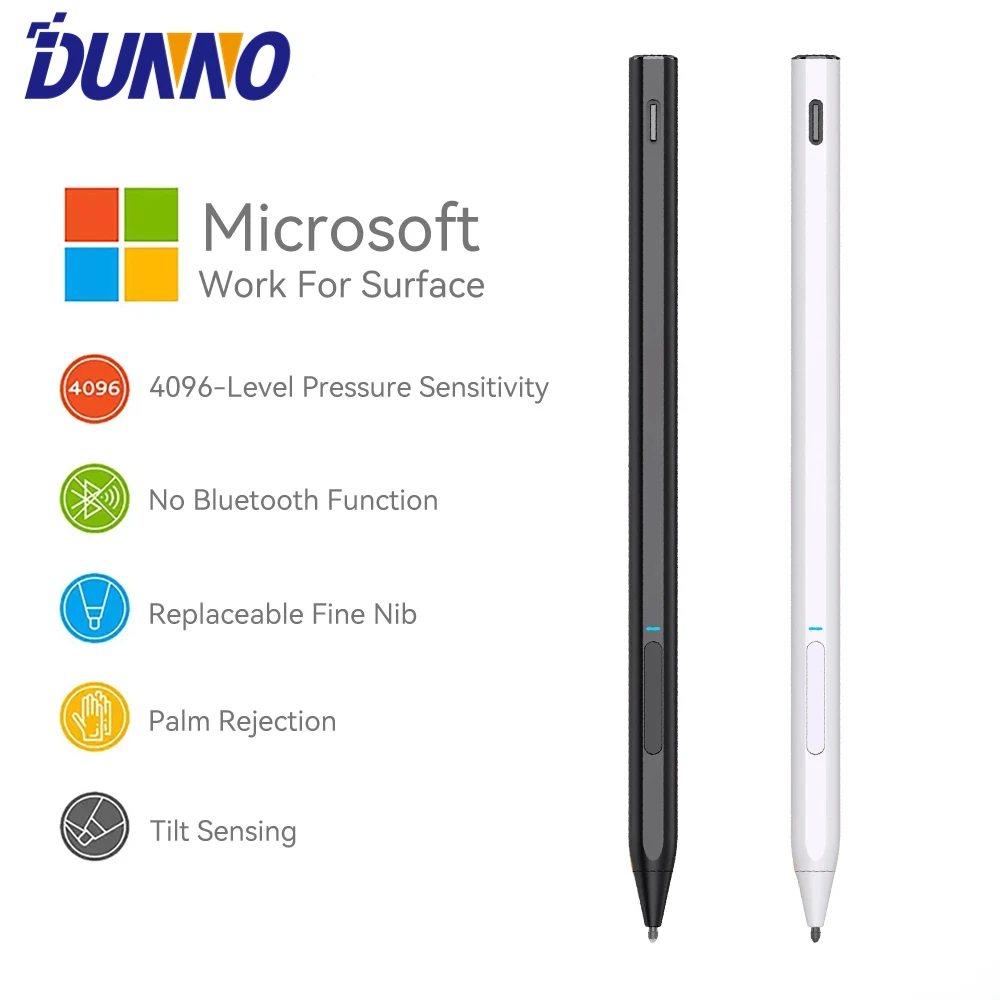 

For Microsoft Surface Pen for Surface Pro X 9 8 7 6 5 4 3 Book 2 3 Laptop 2 3 Go 2 for MPP2.0 Protocol Palm Rejection Stylus Pen