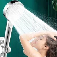 Shower Temperature High Pressure Shower Head Water Saving  Adjustable High Pressure Silver/Grey/Black   Bathroom Accessories