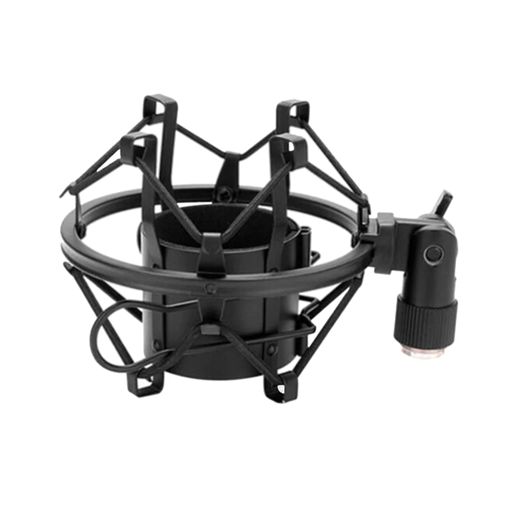 Black Universal Metal Microphone Mount Holder Condenser Mic Anti-Vibration Mic Holder condenser mic holder