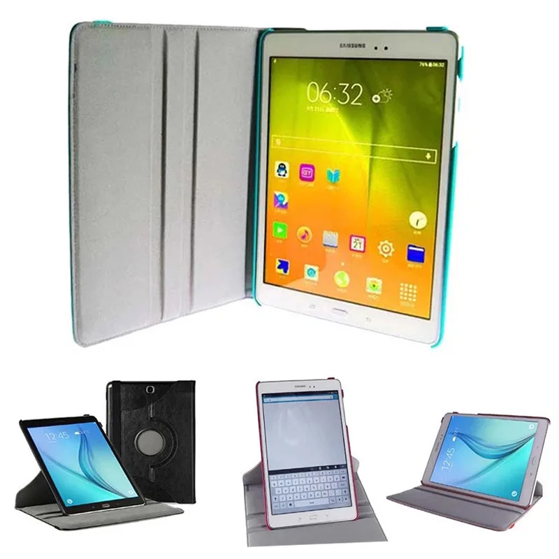 Вращающийся на 360 градусов чехол для планшета Samsung Galaxy Tab A 9.7 (T550/T555/P550/P555) с диагональю 9,7 дюйма, портативный кожаный защитный чехол-флип