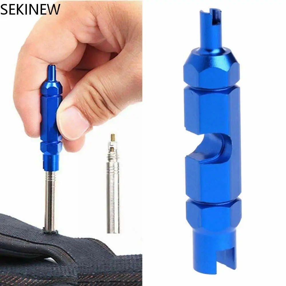 MTB Bike Valve Core Remover Dual Head Tire Tube Presta Valve Core Wrench Bike Accessories