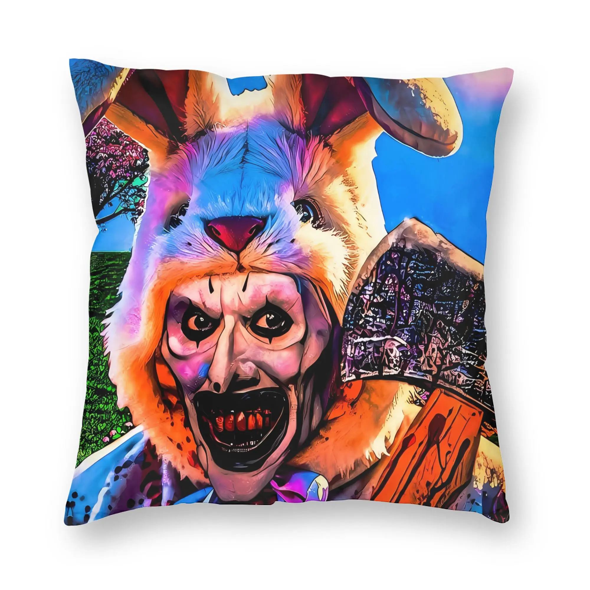 Terrifier Movie Pillow Cover  Comfy Cushion Cover Novelty Pillow Case For Living Room Sofa