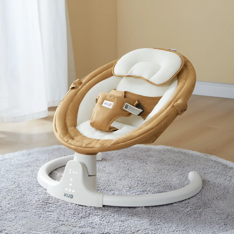 Bluetooth Music Electric Rocking Chair for Baby Bed, 5-speed Sway Baby Rocking Chairs, Remote Control Sleeping Baby Rockers