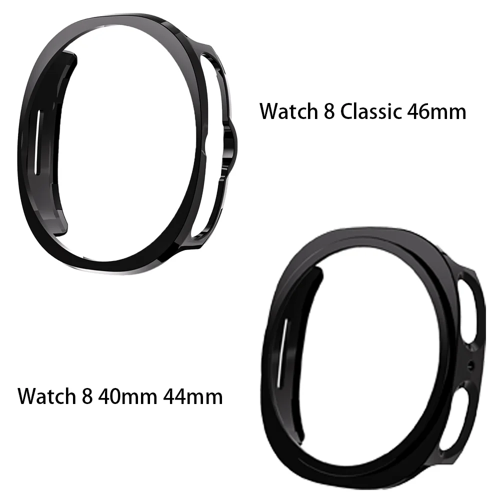 حافظة ساعة لهاتف سامسونج جالاكسي ساعة 8 8 كلاسيك 46 مللي متر 40 مللي متر 44 مللي متر PC غطاء ممتص الصدمات الصلب المجوف لساعة جالاكسي 8