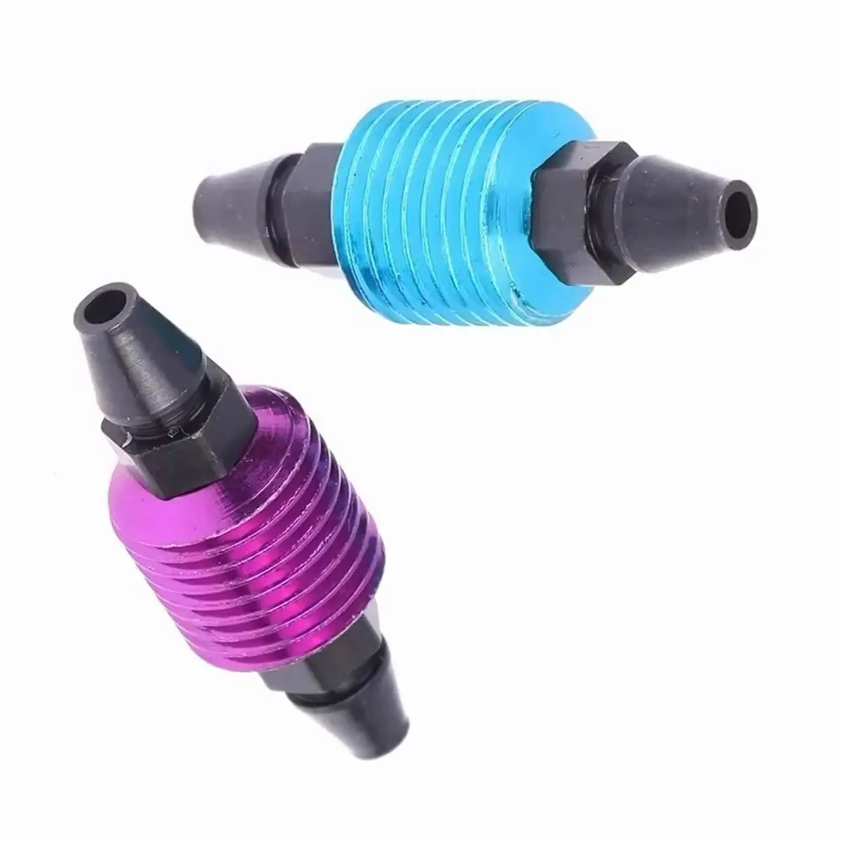 2PCS Air Fuel Tank Back Pressure Air Cooler For RC 1/8 1/10 Car Truck Engine Fuel Tank Air Cooler Parts Pressure Oil Saving