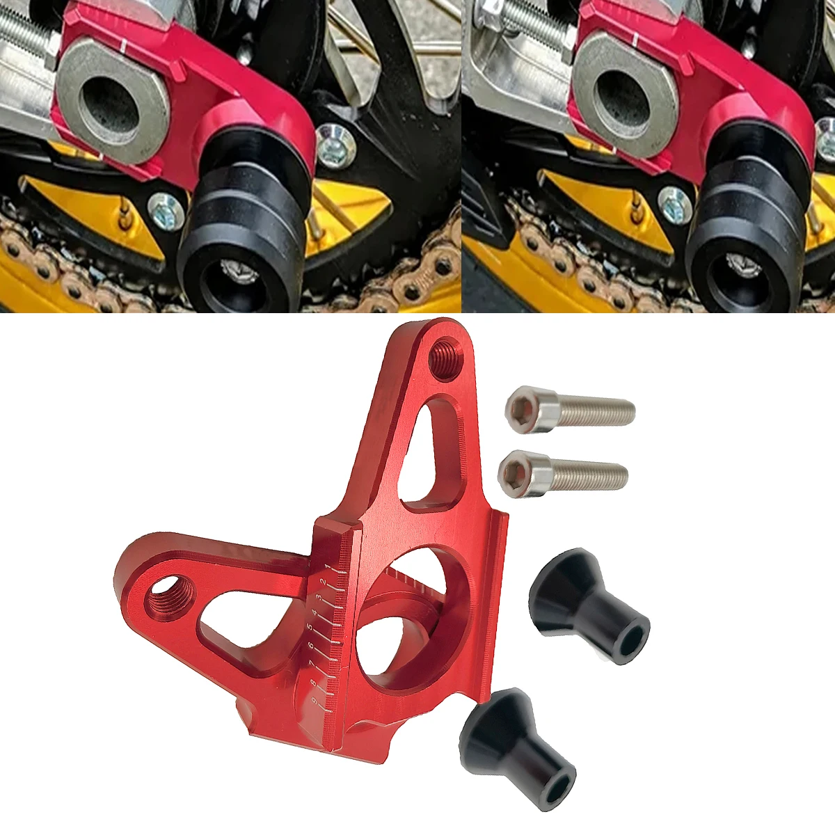 

CNC Rear Axle Block Chain Adjuster For Honda CRF250R CRF450R CRF250X CRF250RX CRF450X CRF450L 2004 2005 2006 2007 2008 09-22