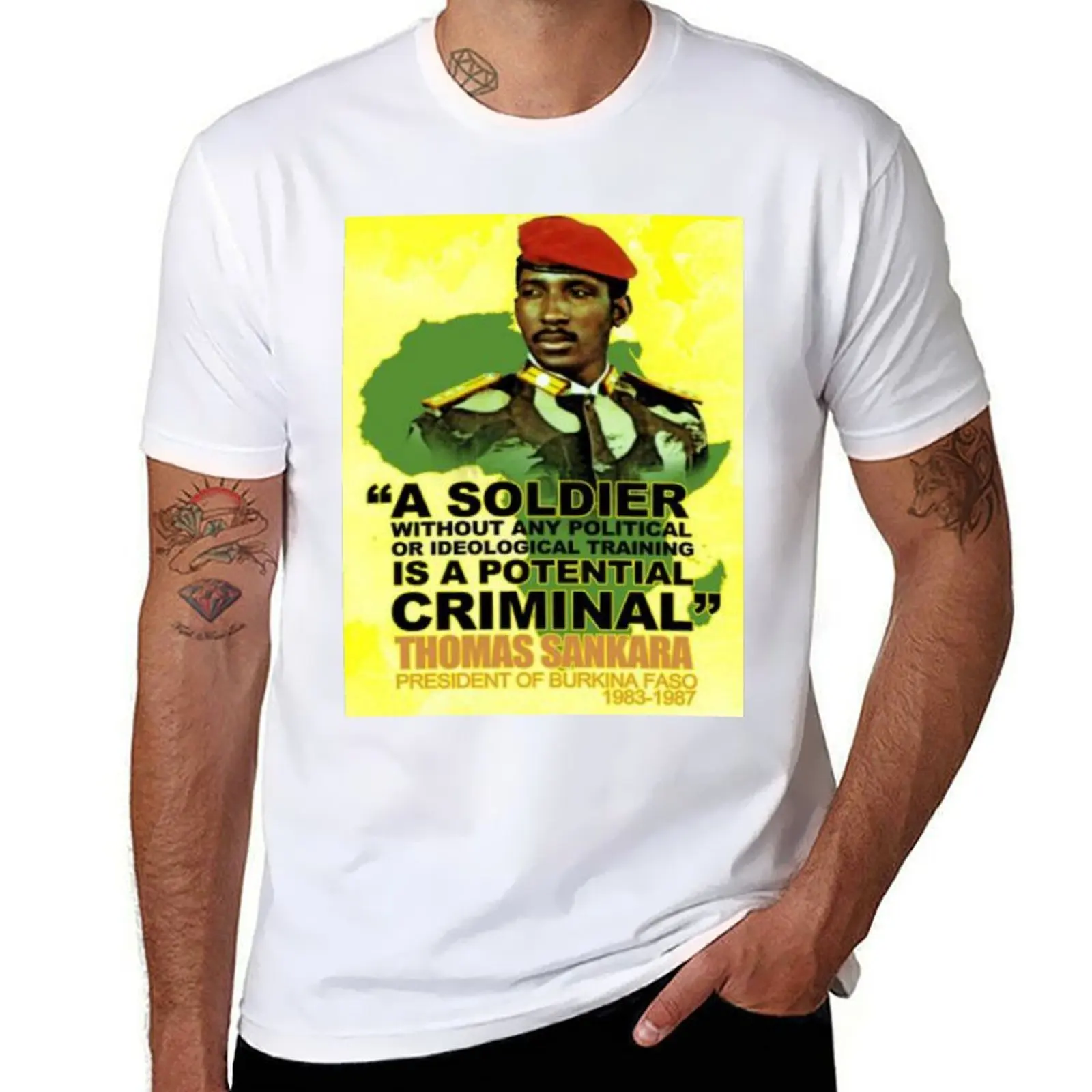 

THOMAS SANKARA T-Shirt cute tops graphic t shirts vintage clothes mens designer t shirt