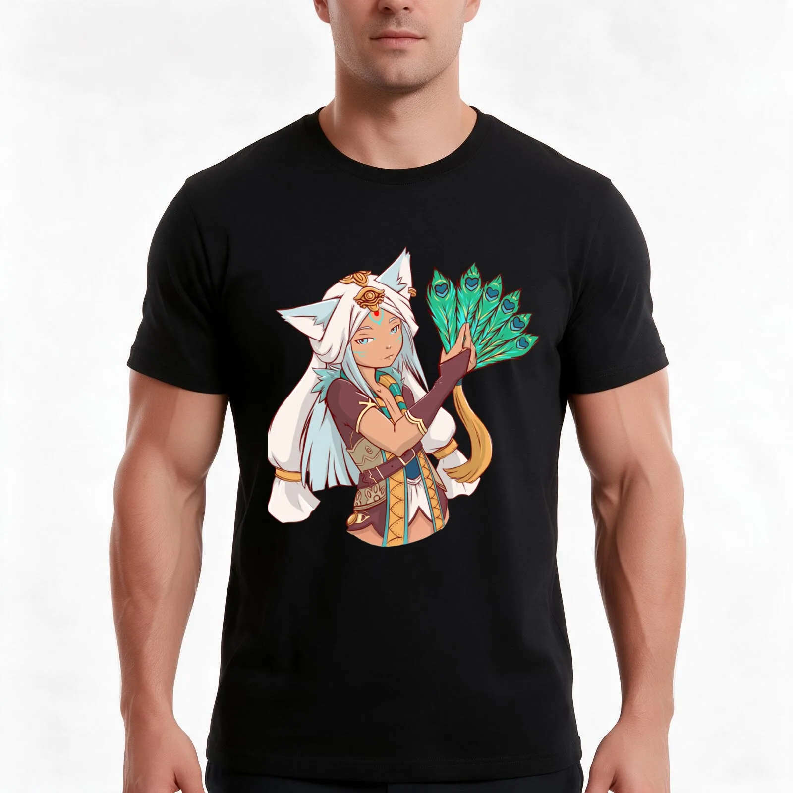Leon rune factory T-Shirt Summer Casual Cotton Tee Oversized Streetwear Tops Vintage Graphic Print Loose Fit Short Sleeve