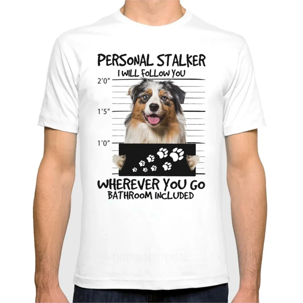 Border Collie/Australian Shepherd funny Dog lovers tshirt Men summer new White Casual short sleeve T Shirt Unisex streetwear tee