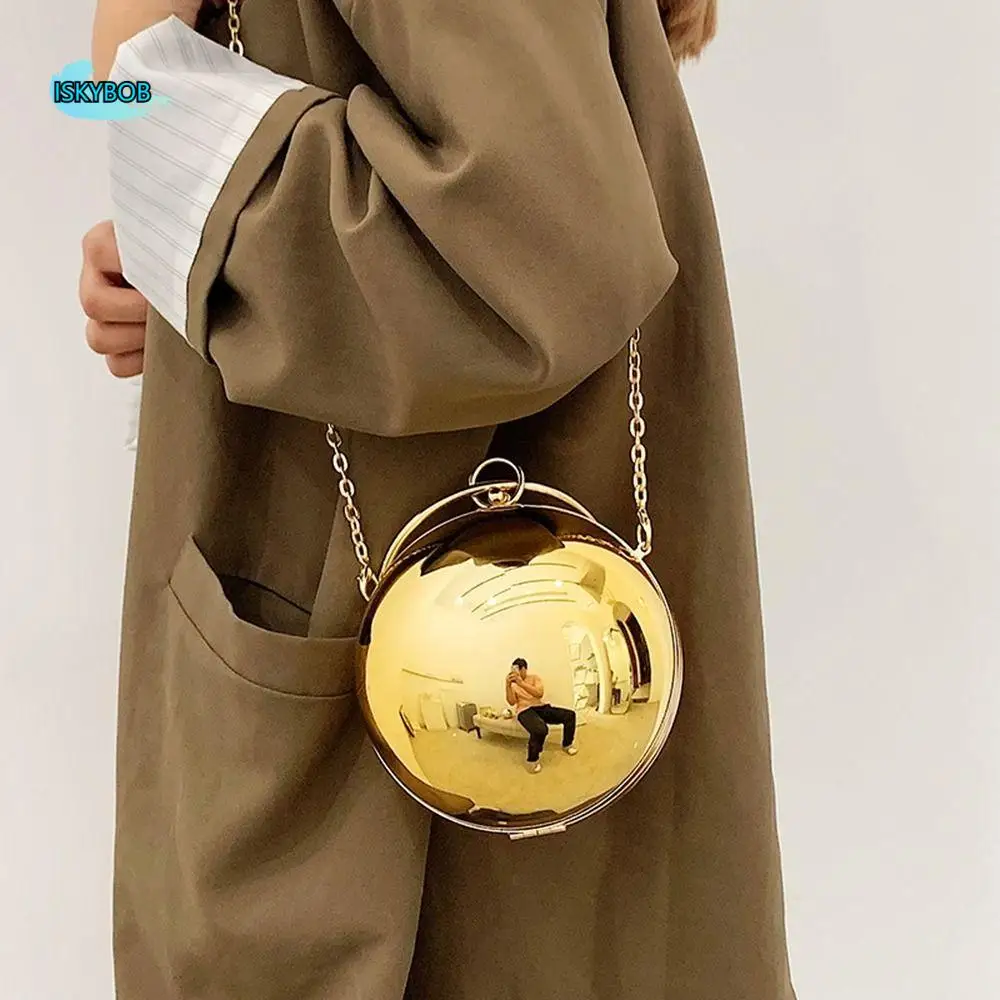 

Portable Acrylic Evening Banquet Bag Wrist Bag Chain Ball Handbag Shoulder Bag Large Capacity Ladies Clutch Bag Wedding
