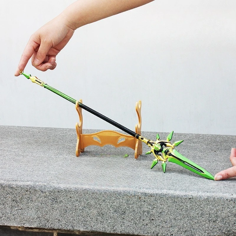 50 cm Wolf's Grafsteen Genshin Impact Game Randapparatuur Zwaard Model Metaal Materiaal Samurai Zwaard Spel Randapparatuur Speelgoed Geschenken jongens