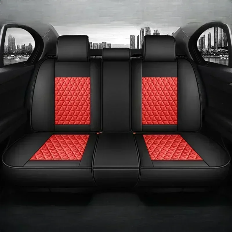 غطاء مقعد السيارة عالي الجودة من جلد البولي يوريثان مقاوم للاهتراء ناعم ومريح للخصر غطاء مقعد كامل التفاف لأودي Q3 A4 A5 A6 A7