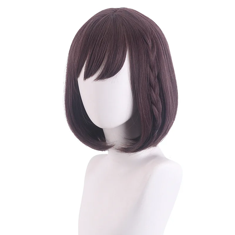 Synthetic Cosplay Wig Gradient Color Long Wavy Hair Costume Party Heat Resistant Fiber Anime Role Play Styling