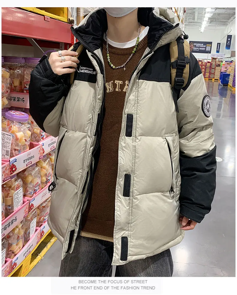 Men's Down Coats Parkas Loose-Fitting Winter Jacket Man Women Goose Down Jacket Warm Thick Casual Outdoor Puffer Padding HXY1672