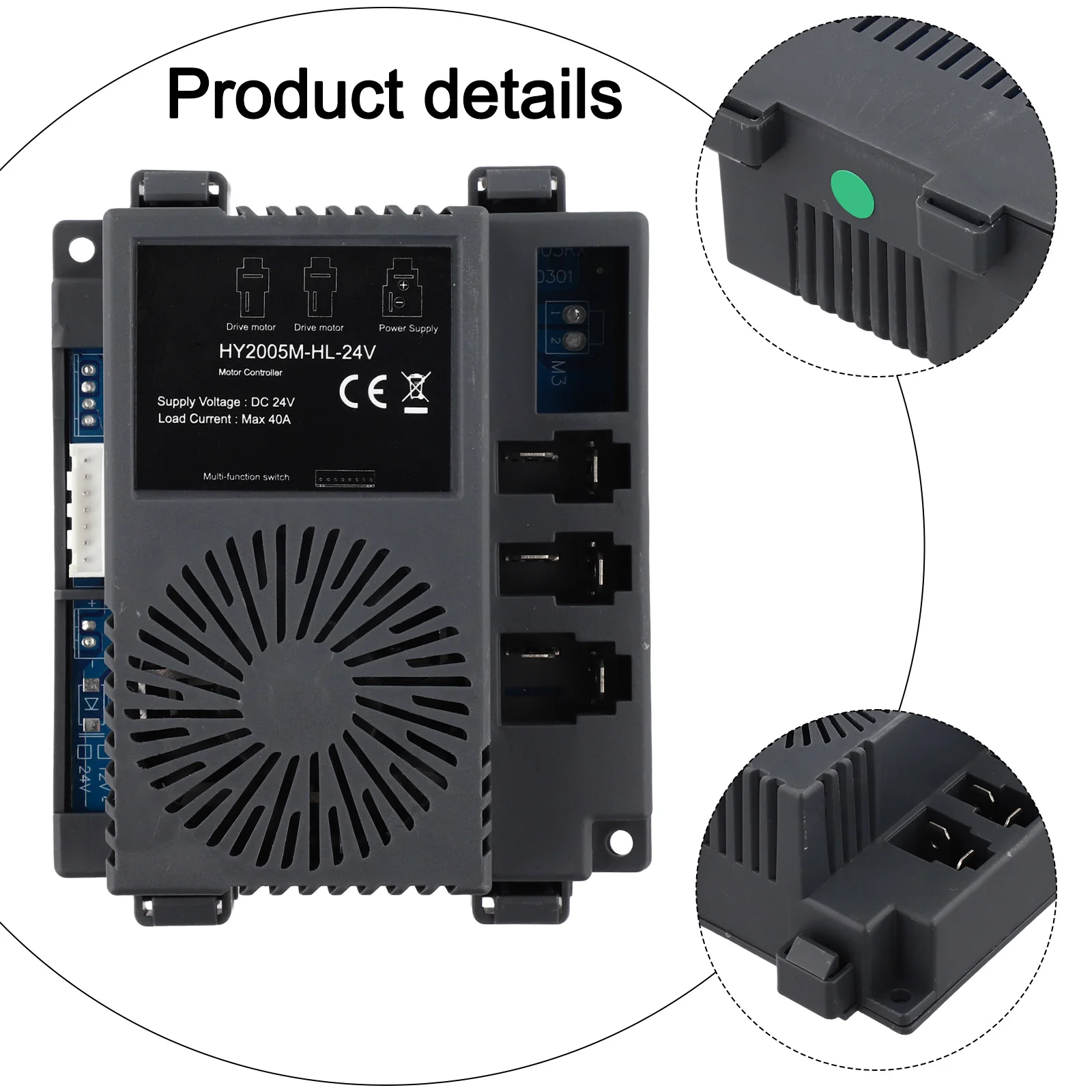 HY2005M-HL-24V 24V Empfänger-Controller mit Verzögerungsfunktion für 2.4G-Fernbedienung von elektrischen Kinderautos – Detail 11