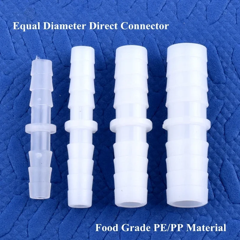 Food grade PE plastic pagoda connectors 4 to 14 mm diameter fast connect fittings for aquarium air pumps water tubing DIN standa