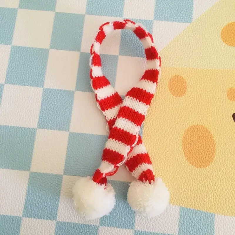 Für 17 cm Labubu-Stoffpuppenkleidung, Anhänger, Weihnachten, Schneemann, Mütze, Schal, Zubehör, Puppenkleidung für Labubu-Outfit