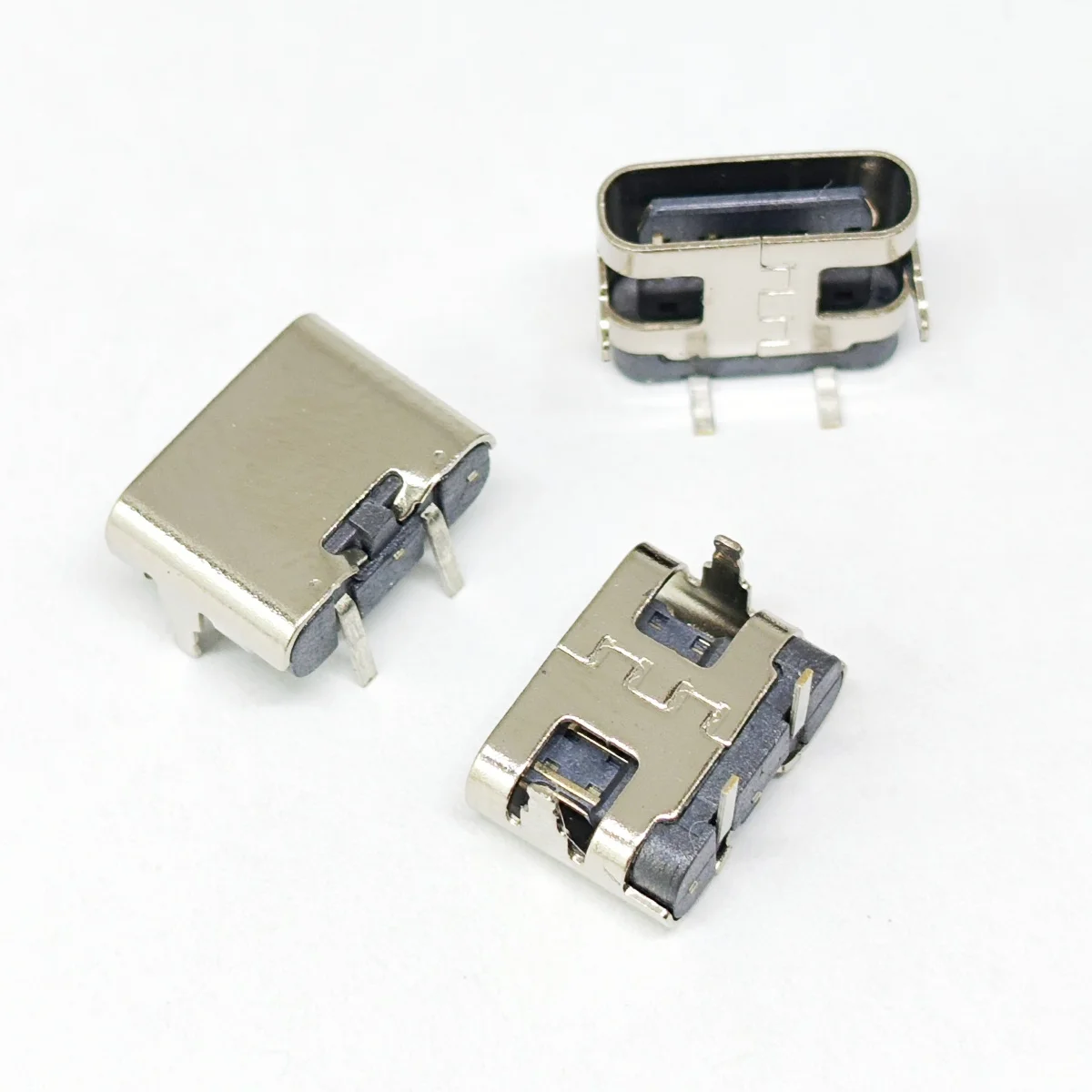 

100 шт./лот 2-контактный USB-разъем Горизонтальный 90 ° Вставной разъем Type-C USB-разъем для зарядки, разъем для док-станции