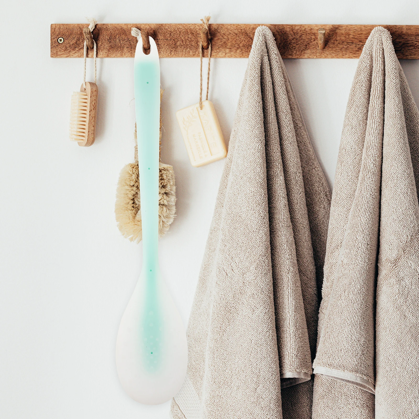 

Silicone Massage Stick Body Muscle Relaxation Tool Long Handle Meridian Pat Pain Relief Portable For Travel Office Car Use