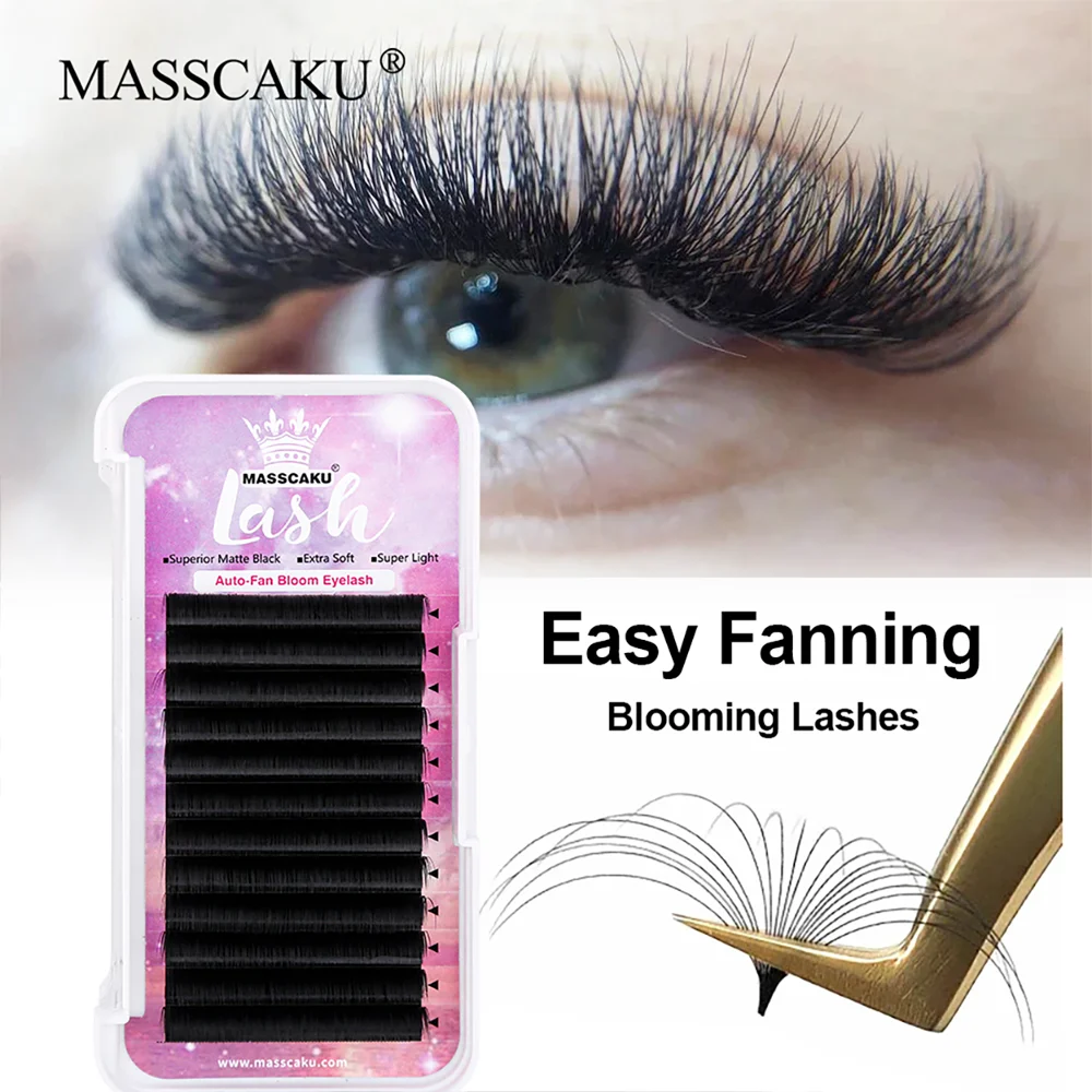 

New best selling easy fanning eyelash extension 0.03 0.05 0.07 thickness premium c/d volume mink lash extension vendors easy fan