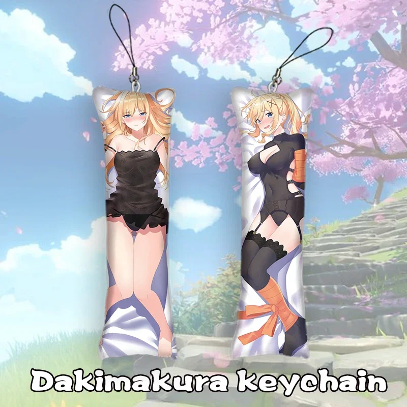 Konosuba Darkness Dakimakura Keychain Double Sided Mini Anime Body Key Chain Ornament Cosplay Anime Keychain