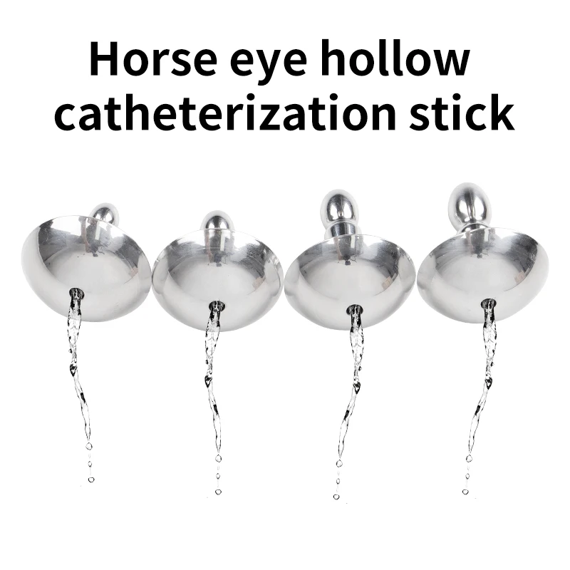 Dilatateur de cathcirculation urétrale en acier inoxydable pour hommes, UNIS issement des yeux de cheval, prise de pénis de jaune de masquage, insert sonore d'urètre, jouets sexuels pour hommes