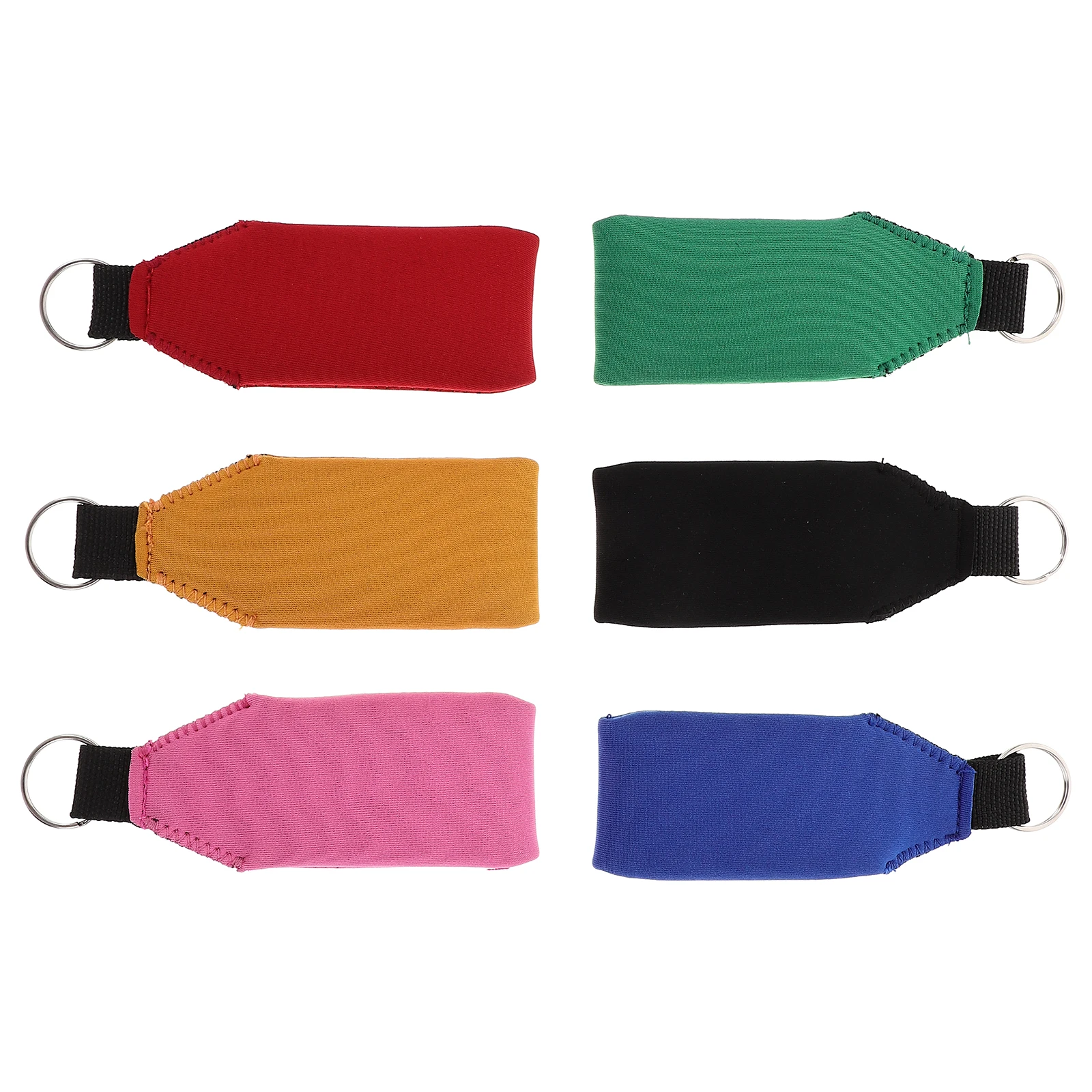 

6 Pcs Key Chain Pendant Keychains Boat Floats Neoprene Floating Keyring Holder Marine Accessories