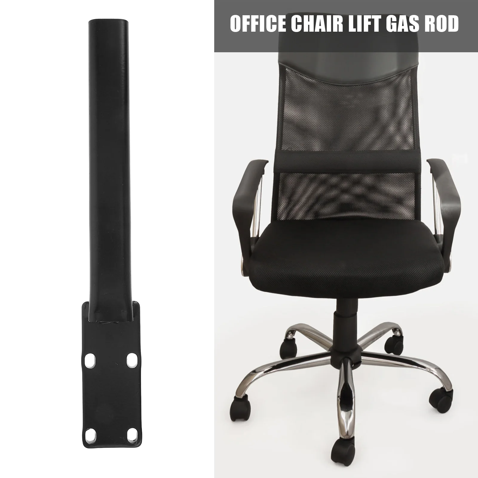 

1pcs Office Chair Back Support Frame Heavy Duty Stainless Steel Backrest Rod 3.5-6.5Cm Replacement For Swivel Chair Ergonomic