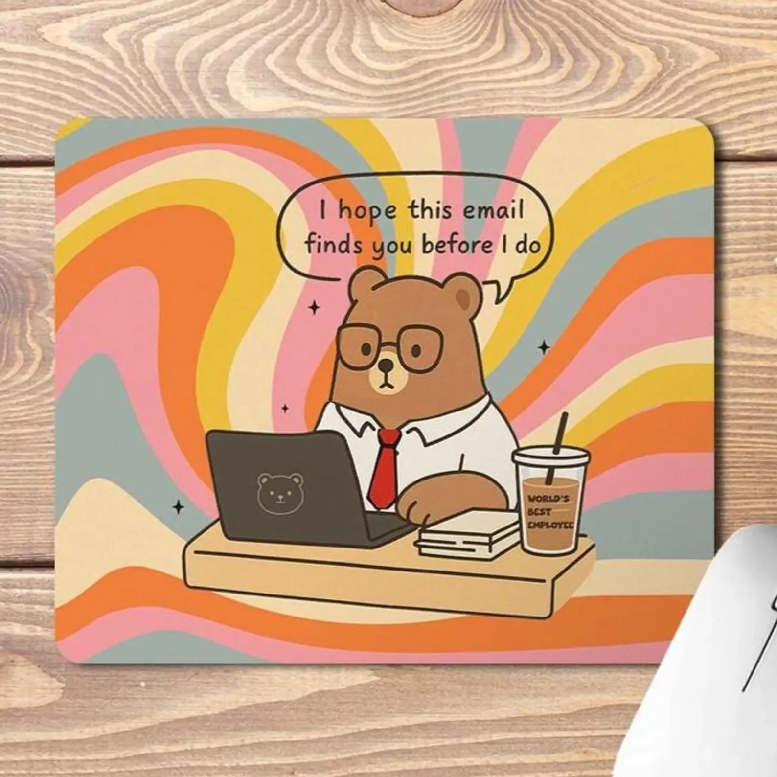 Mouse pad custom Rectangular gaming mouse Funny Quote Mouse Pad Interesting Meme Office Desk Accessory Durable Smooth Surface