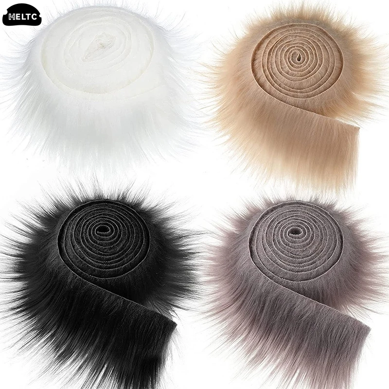 Fur Ribbon TapesRaccoon Fur Ribbon Tape DIY Apparel Sewing Fluffy Trim Trimming Fabric Home Decoration Sewing Costume Collar Hat