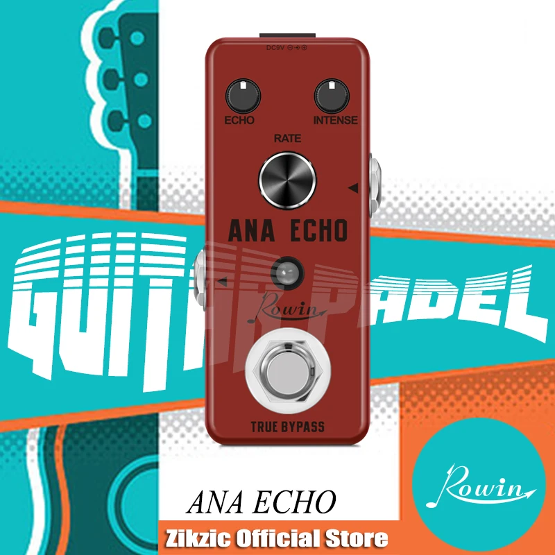 Rowin LEF-303 Guitar Analog Echo Pedal For Electric Guitars Bass Ture Bypass     Rowin LEF-303 Guitar Analog Echo Pedal For