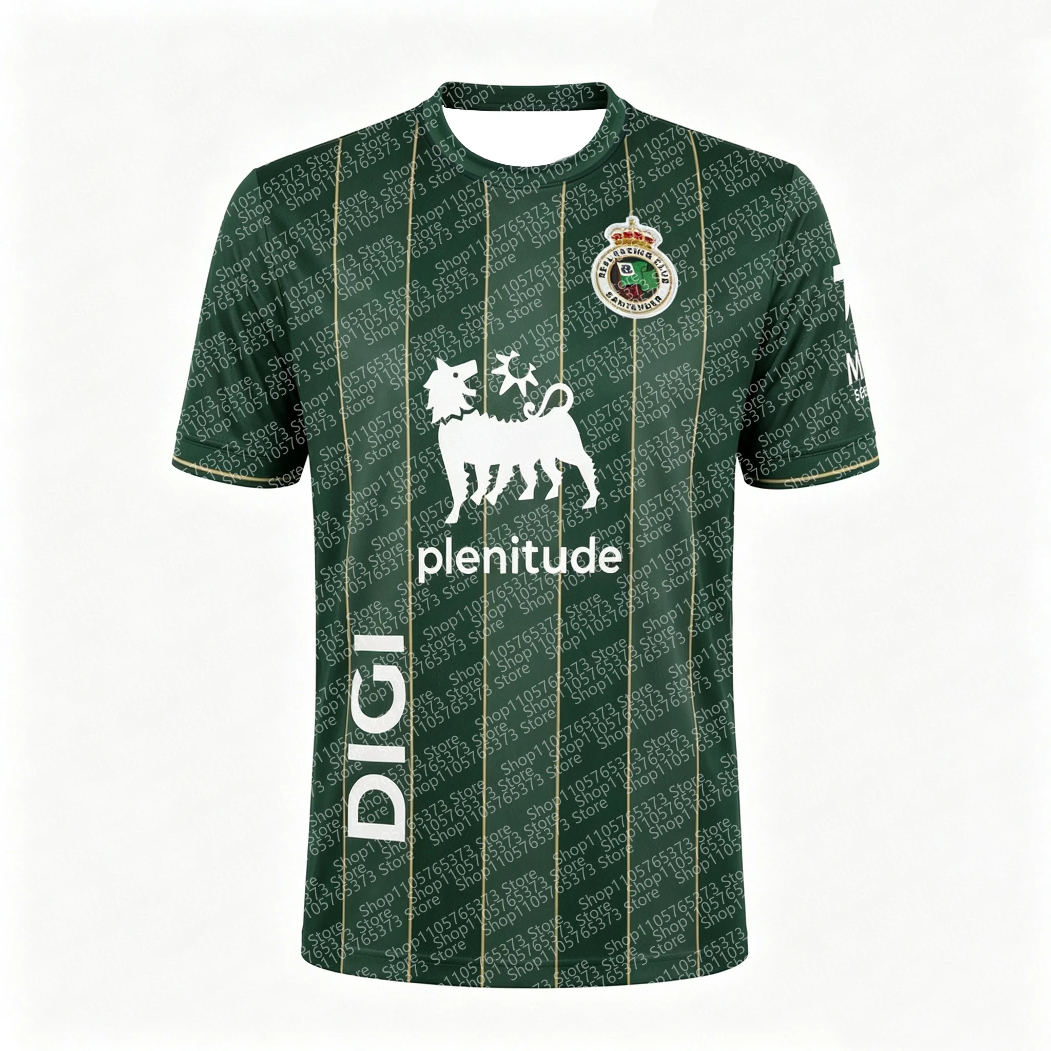 26-27 Hot Selling Unisex Racing Santander Home Kit Voetbalshirt Zomer Ademend Sneldrogend voor Mannen Vrouwen Familie Kinderen Tees