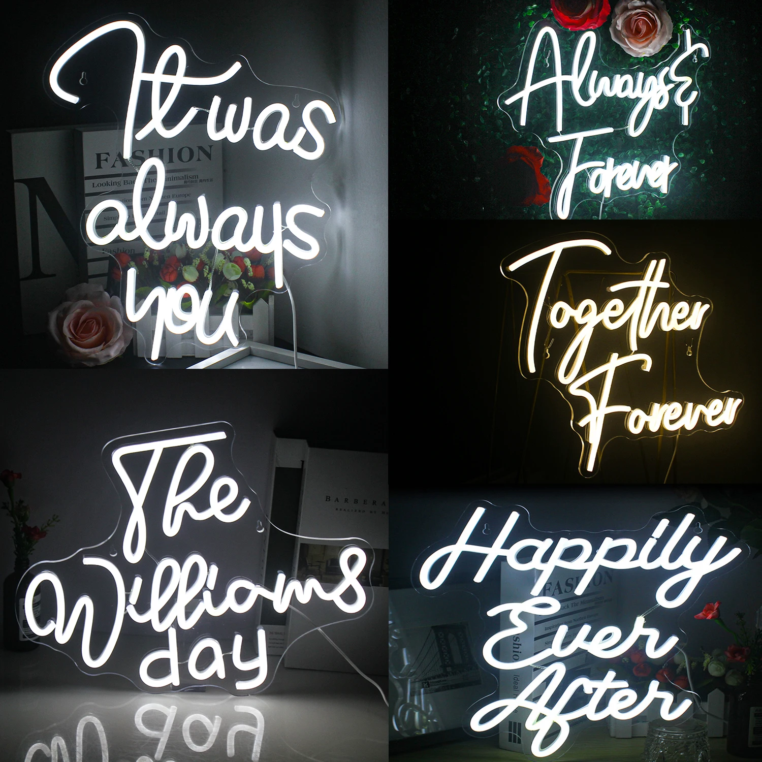 Wedding Lights Scene Neon Sign LED Love Home Art Bar Bedroom Apartment Aesthetic Birthday Proposal Party Clue Wall Decorate Gift