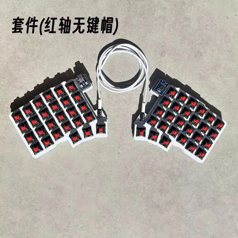 Silakka54 Split Keyboard Wired Hot Swap Support QMK/VIAL Keyboard Ergonomics RP2040zero Customized PC Gamer Accessories