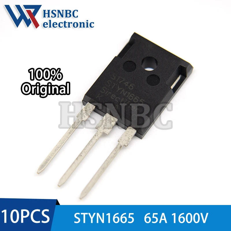 

10PCS STYN1665 OR STYN1655 TO-247 65A 1600V Unidirectional Thyristor 100% New Original