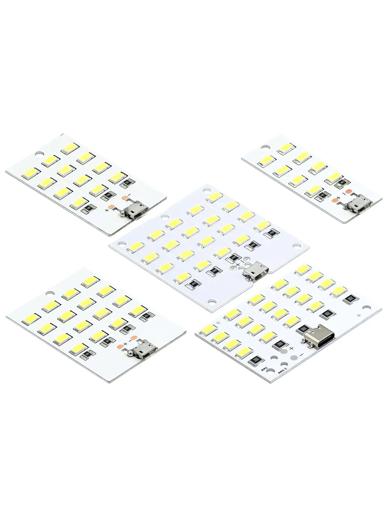 5730 smd 5V 430mA ~ 470mA blanc Mirco Usb 5730 panneau d'éclairage LED USB lumière mobile lumière de secours veilleuse