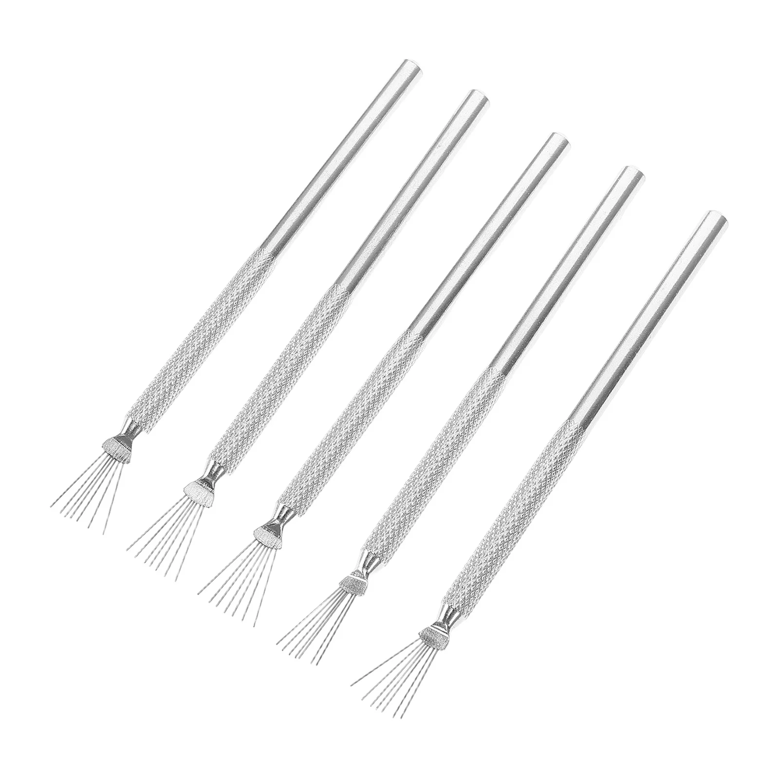 

5Pcs Nail Art Tools Stainless Steel Handle Multi Functional Liner Brush for Precise Detailing and Creative Designs Fine Line