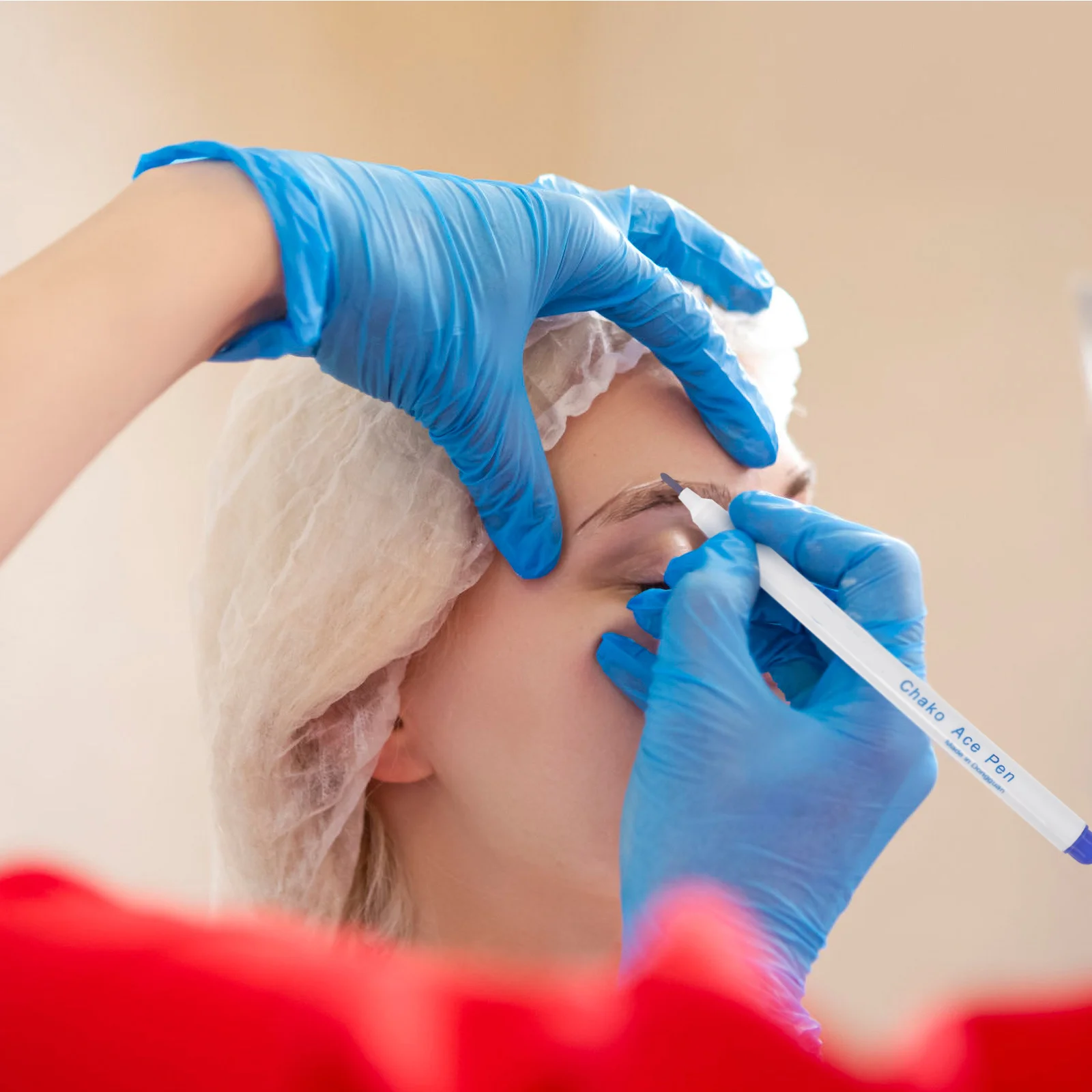 

12Pcs Skin Positioning Marker Pen Long-Lasting Non-Smearing Tattoo Guide Pen for Dermatography and Blue