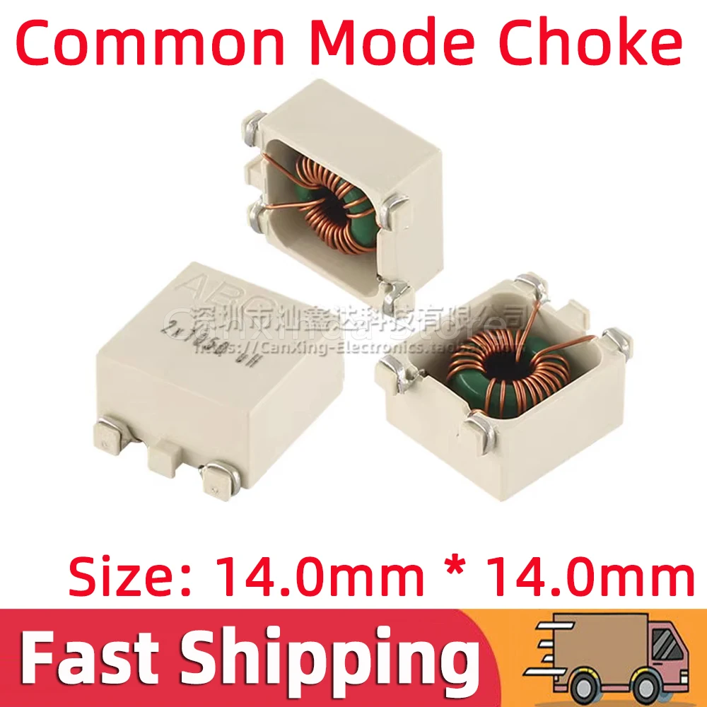 

5pcs SMD Common Mode Choke Power Inductor Inductance 2x1mH 2x1050uH 1000uH 4A Switching Power Supply Filter Magnetic Ring