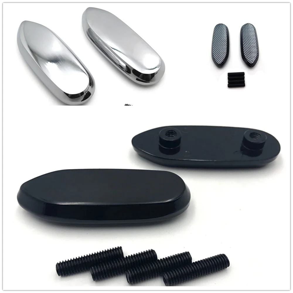 Mirror Block Off Base Plates for Suzuki Gsxr 600/750 2006-2012 ,Gsx-R 1000 2005-2008 Black Aftermarket Motorcycle Parts