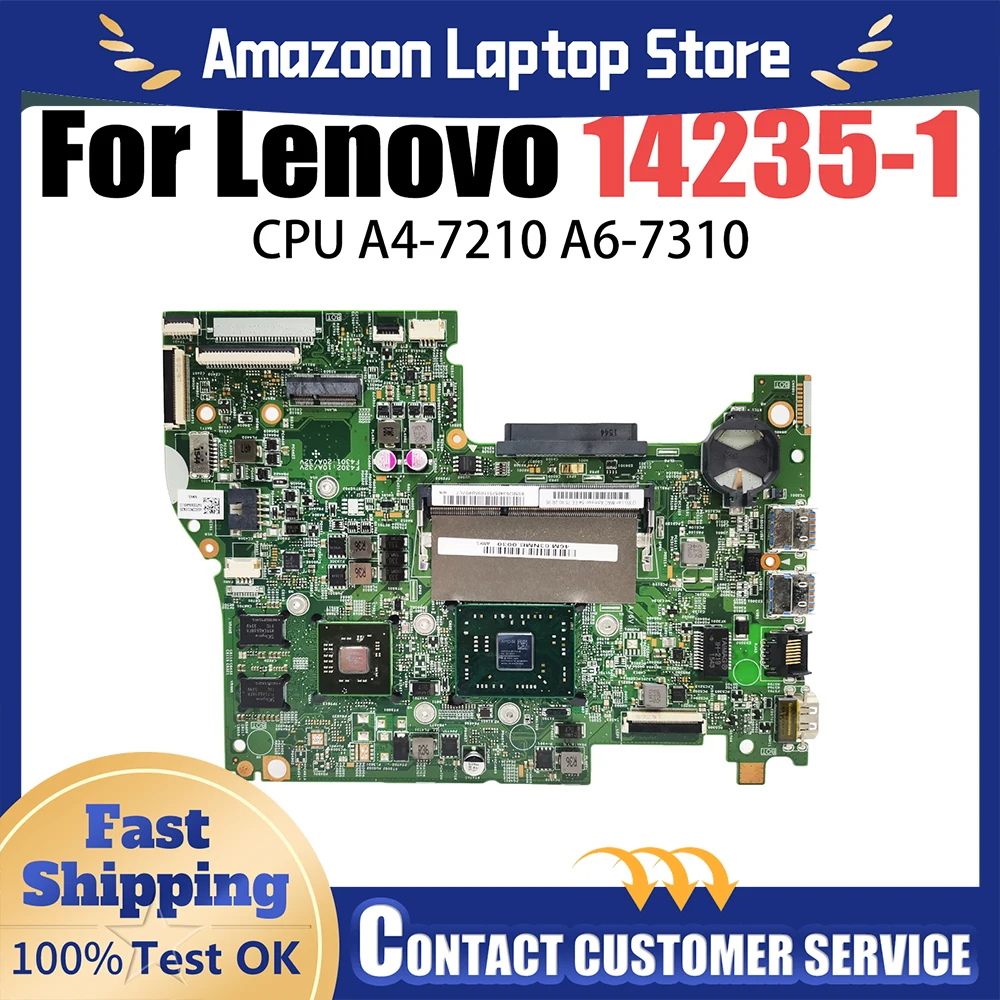 

For Lenovo S41-35 S41-75 500-14ACL Flex3-1435 Mainboard 14235-1 Laptop Motherboard With A4-7210 A6-7310 CPU 100% Tested OK