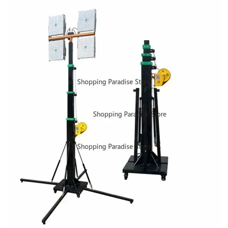 Telescoping Mast With Retractable Supporting Base Push Up Pole Telescopic Masts for Mounting Lamps Cameras