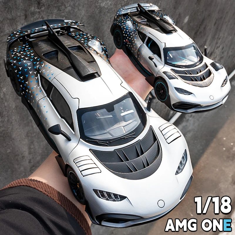 1:18 large Mercedes-Benz amg one sports car model ornament and simulation alloy car toy birthday gift collection for boys