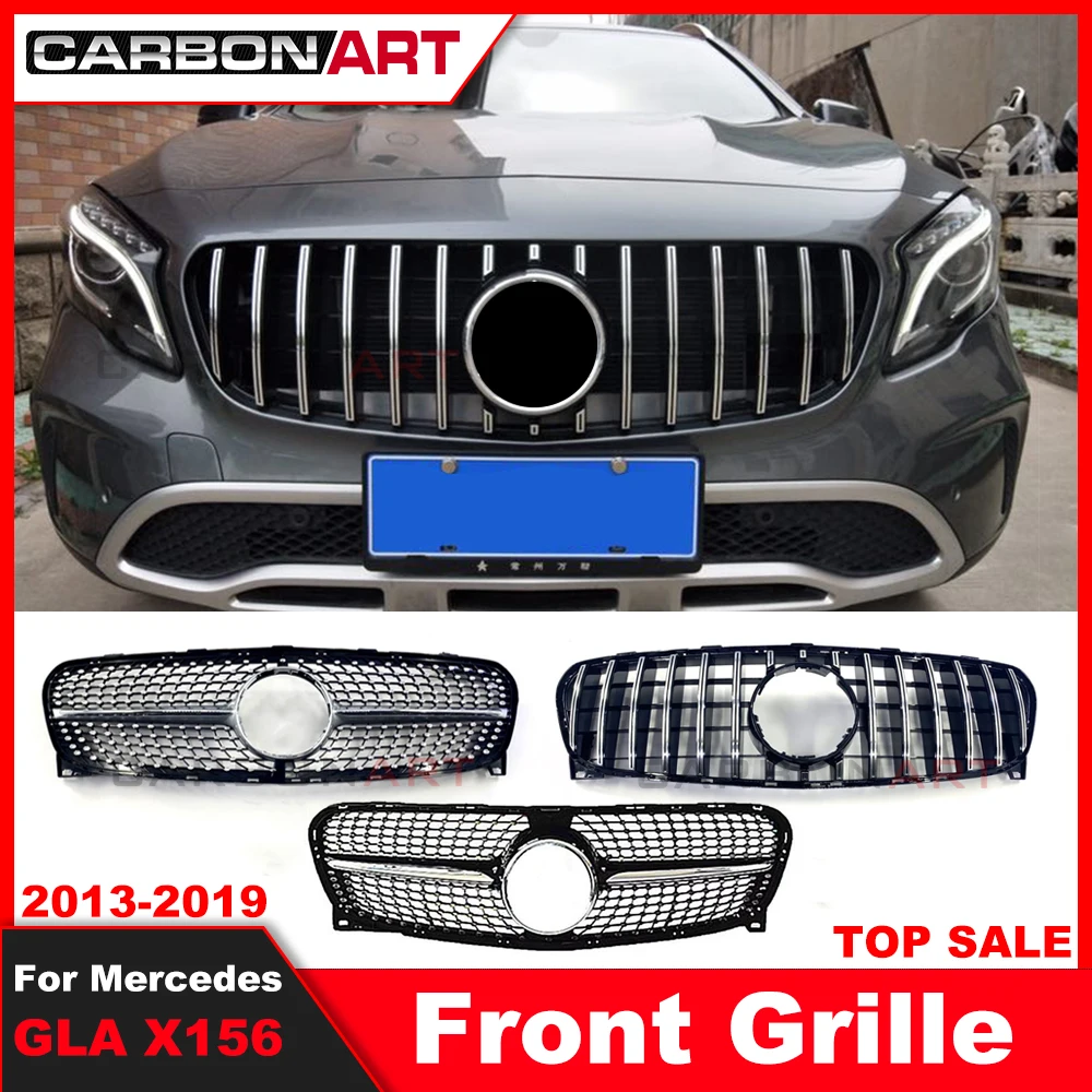 

2013-2018 GLA W156 Diamond grille Car Front Grill Diamond Grille for MB GLA class X156 Panamerica Grid