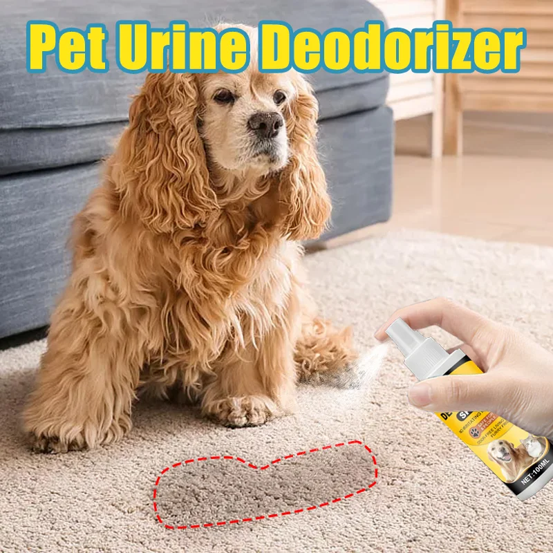 Pet Odor Eliminator Spray Pet Urine and Cat Litter Smell Remover for Home Sofa Carpet and Pet Area