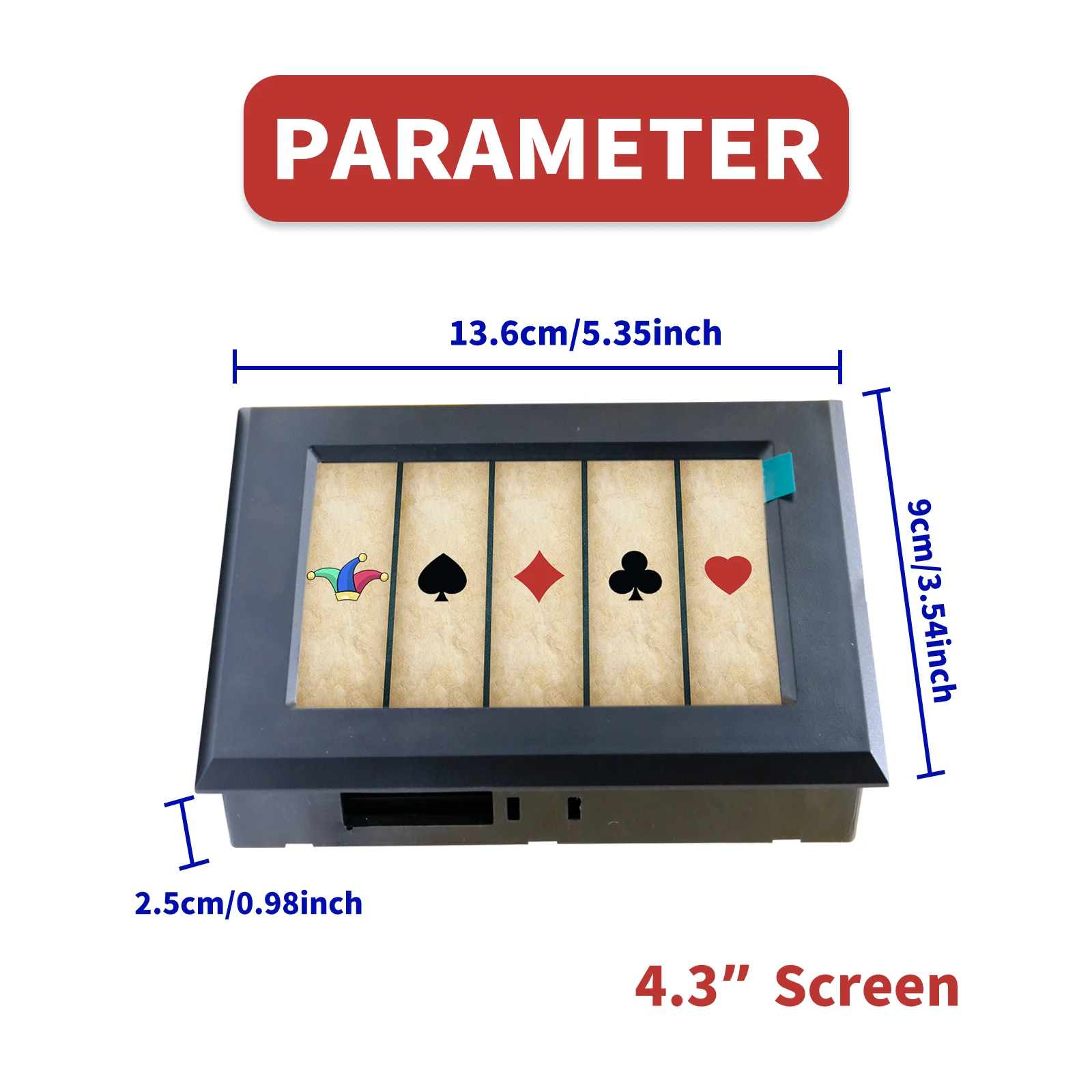 Mysterieuze Studio Escape Room Rekwisieten Elektronisch puzzelspel Schitterend 1987, GY Smart Screen Poker Edition