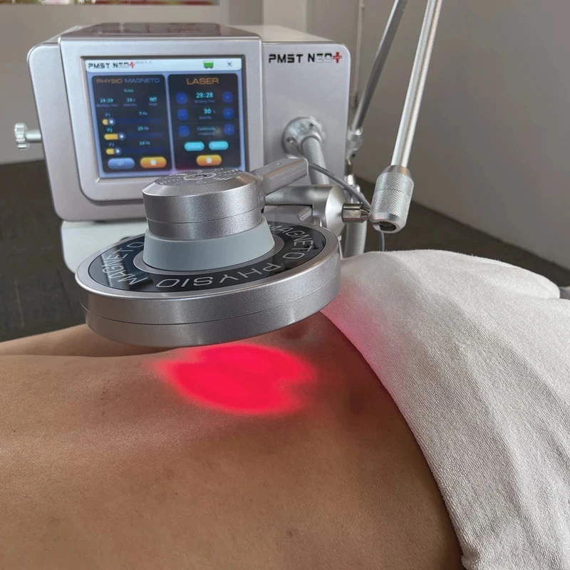 5 Tesla Magneto Physio Pemf Magnetische Machine Combineren 5600Mw Koude Diodo Laser Therapie Voor Lichaam Pijn Gratis Fysiotherapie