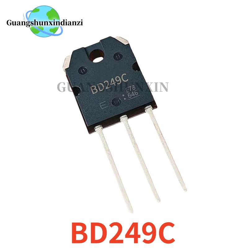 10 قطعة 100% جديد BD245C BD250C BD246C BD249C TO-3P أفضل جودة الترانزستور في المخزون