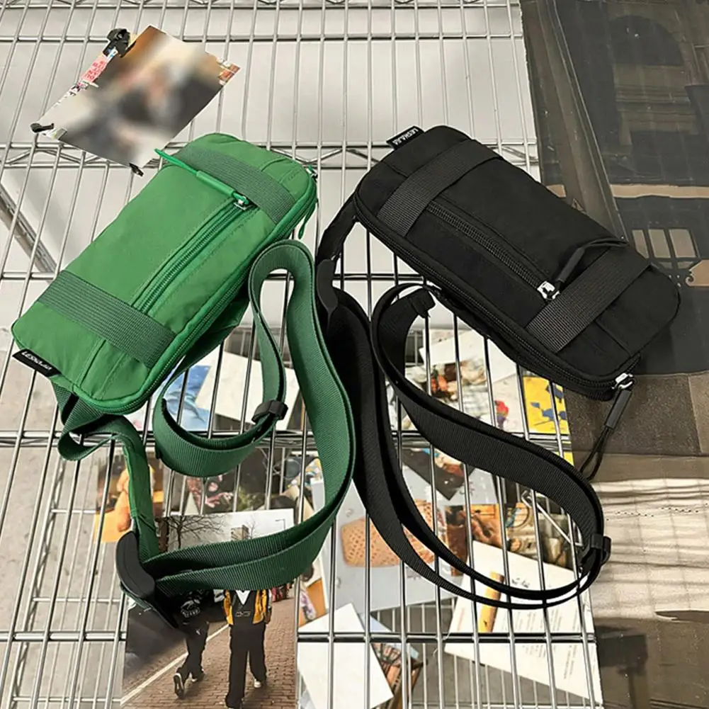 Saco de peito cor pura náilon leve esportes crossbody saco de fitness ao ar livre correndo saco da cintura ciclismo fitn telefone saco