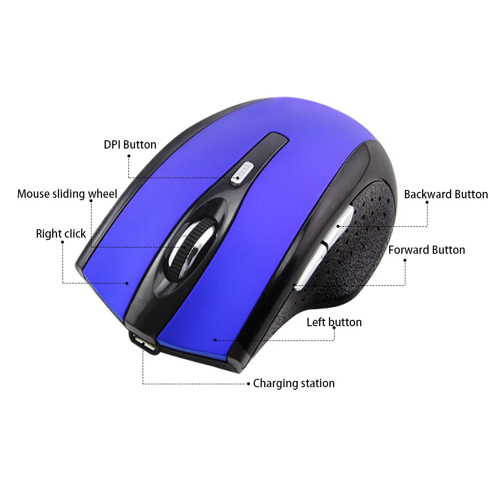 Rechargeable Bluetooth Mouse Wireless Optical Computer Mini Mouse 1600DPI Color Block Design Small Hand Mice For Laptop Computer